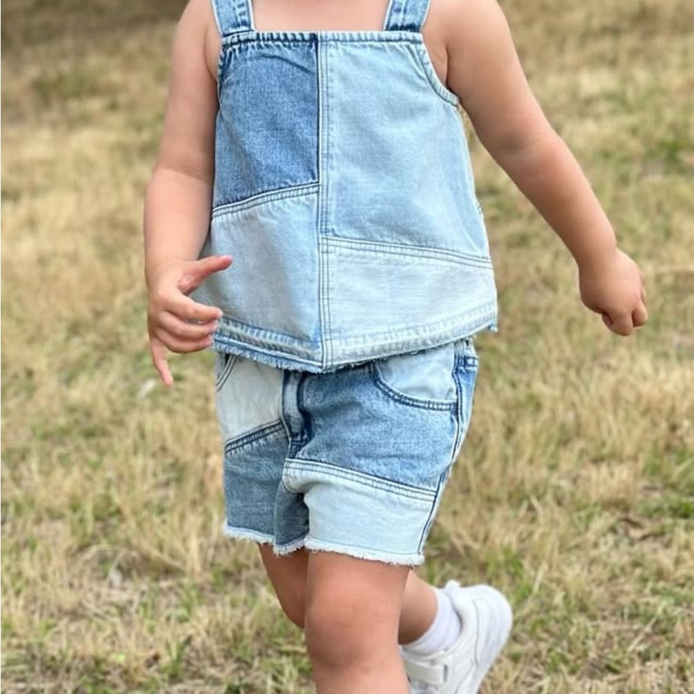 Gap Kids Denim Patchwork outfit